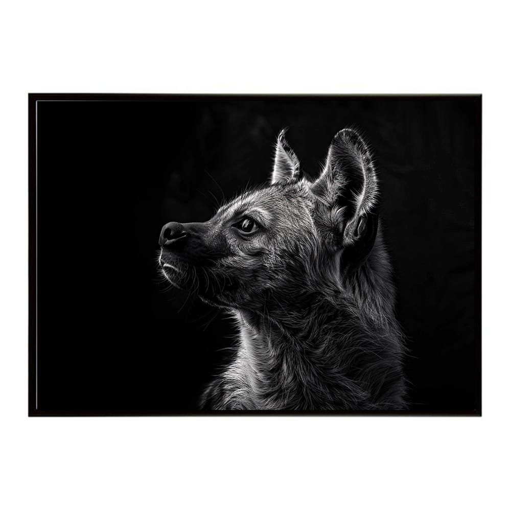 【B2サイズ（約51x73cm）】【lh-poster-6586】Hyena ハイエナ ヒヒ サバンナ アフリカ 草原 自然 ネイチャー 動物 アニマル 野生動物 写真 犬 コヨーテポスター インテリア フォト