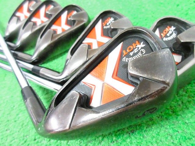 キャロウェイ X 24 HOT アイアンセット 6本 5-Pw オリジナルスチール UNI