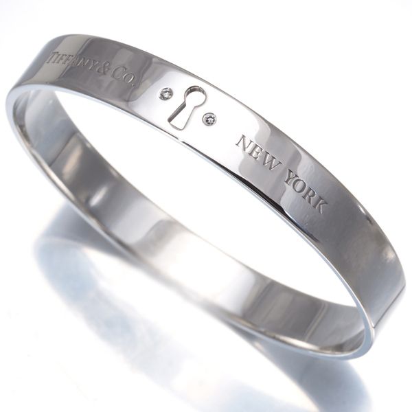 ティファニー ブレスレット ダイヤ ダイヤモンド ロック 2P バングル