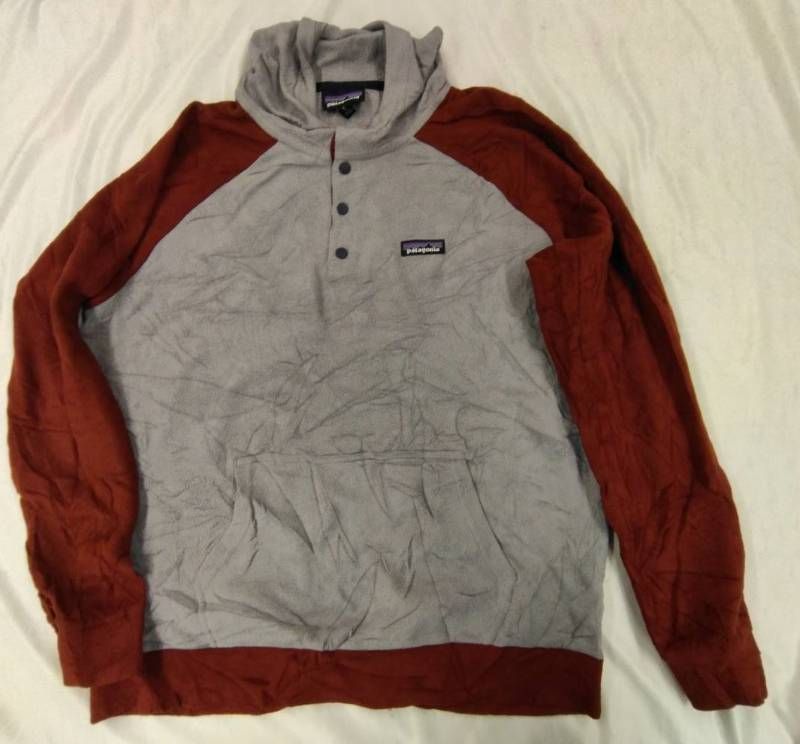 patagonia パタゴニア フリース フーディ プルオーバー メンズ L ツートーン fg1210-6