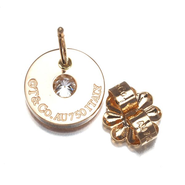 ティファニー ピアス ダイヤ ダイヤモンド 1837 サークル K18PG