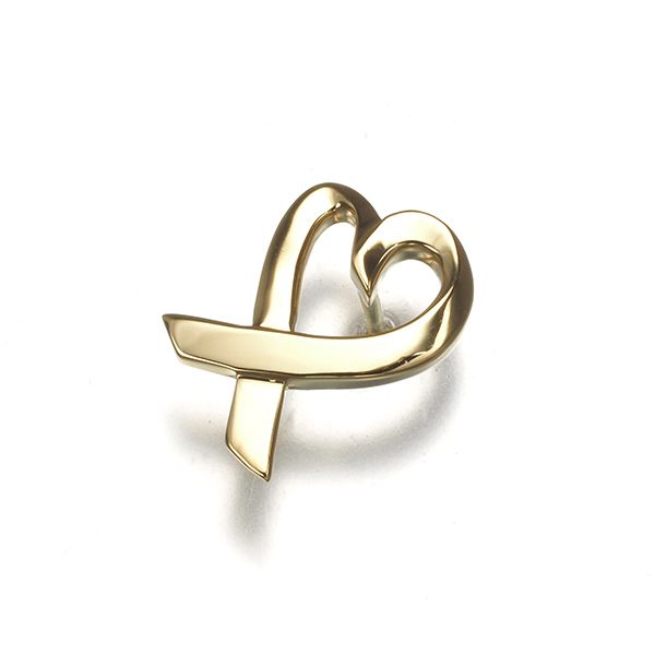 ティファニー ピアス ラビングハート 片耳 K18YG #181624 - メルカリ