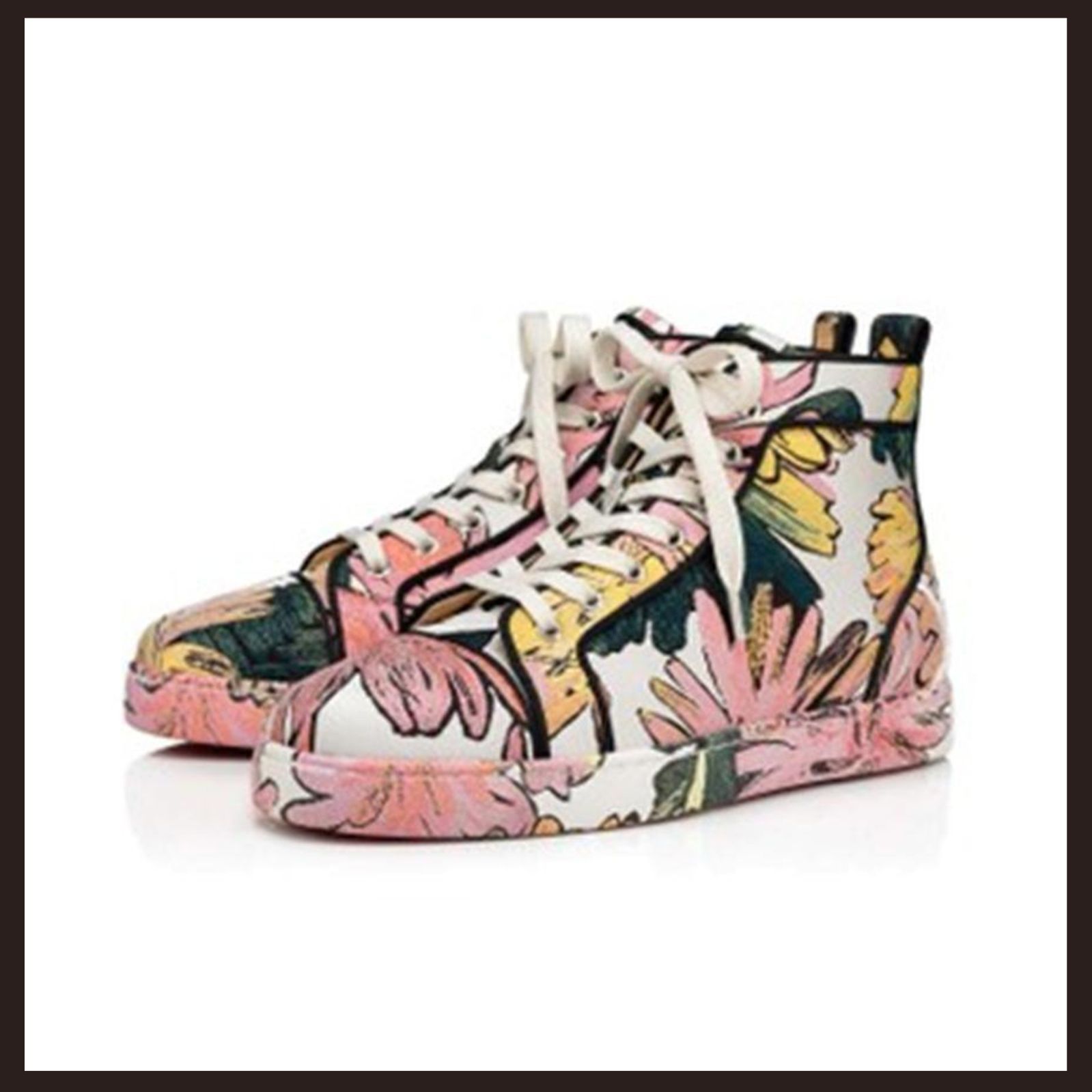 新品 未使用 Christian Louboutin ファンルイ スニーカー フローラル 