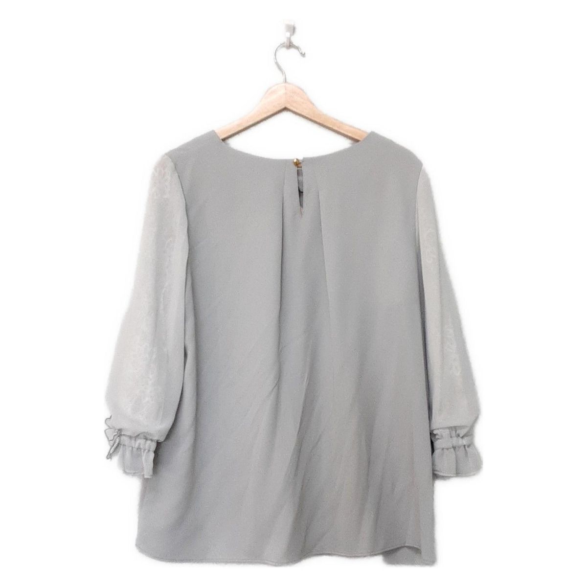 Rose Tiara ローズティアラ 七分袖カットソー サイズ46 XL レディース - ライトグリーン レース フラワー 花