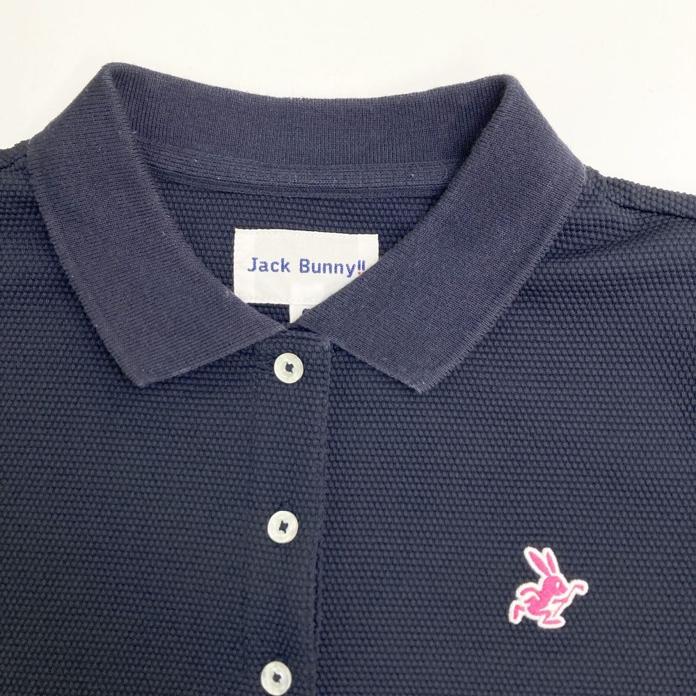 サイズ：0 JACK BUNNY ジャックバニー 半袖ポロシャツ ネイビー系