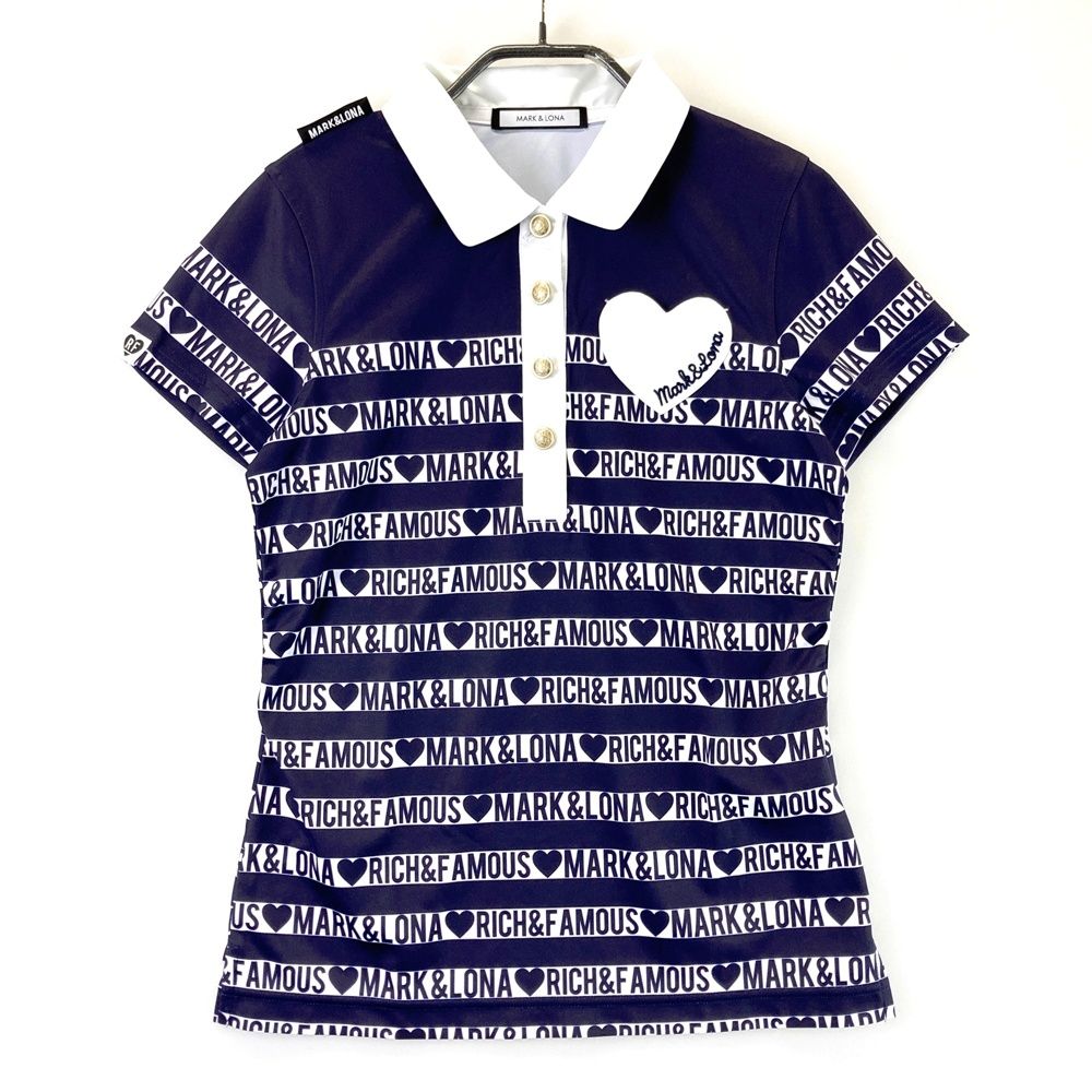 サイズ：36 MARK&LONA マークアンドロナ 半袖ポロシャツ ボーダー柄
