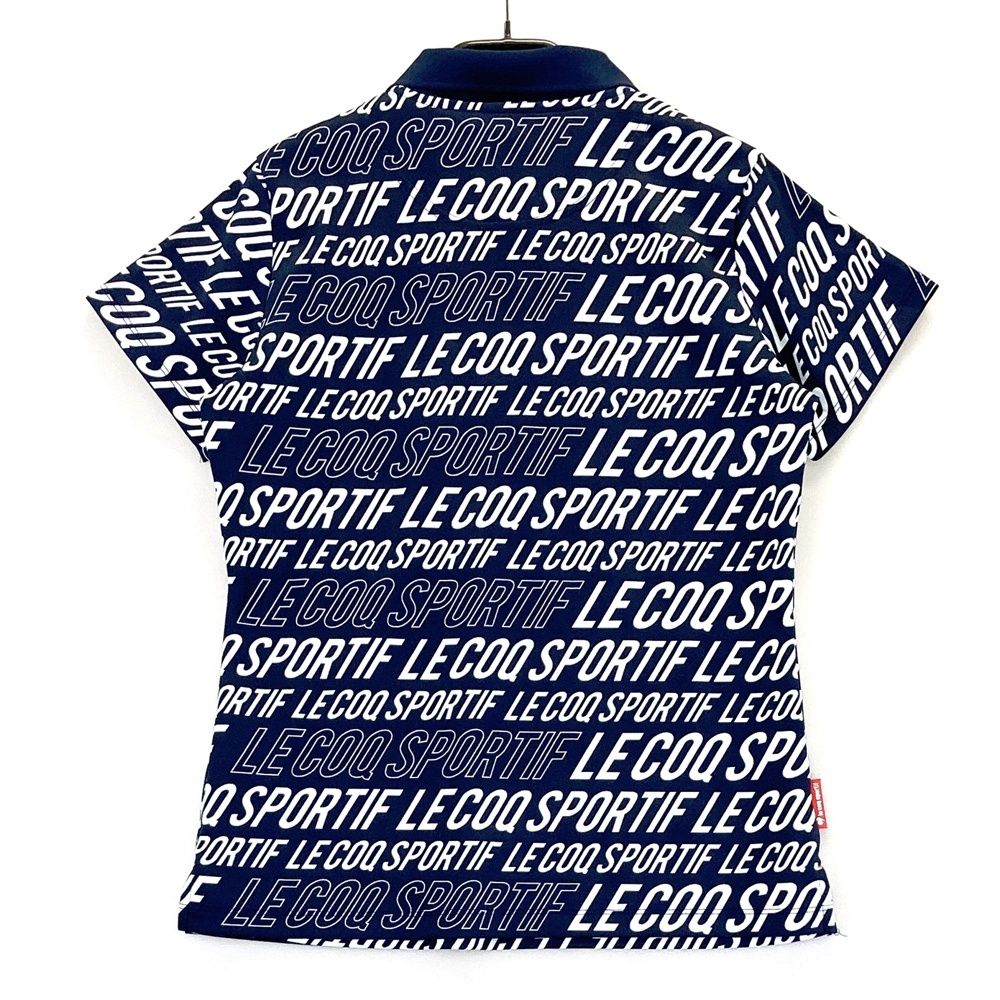 PGGゴルフ ロゴプリント ポロシャツ PGG 【新品】PGGパーリーゲイツ 半袖ポロシャツ 蛍光ピンク 背面