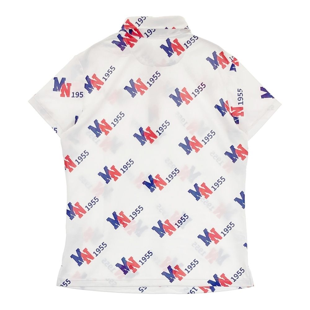 サイズ：L MUNSING WEAR マンシングウェア 半袖ポロシャツ 総柄