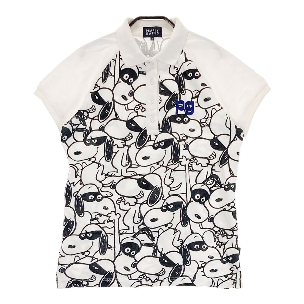 パーリーゲイツ スヌーピーポロシャツ　サイズ0 PEARLY GATES（パーリーゲイツ） パーリーゲイツ×PEANUTS 半袖