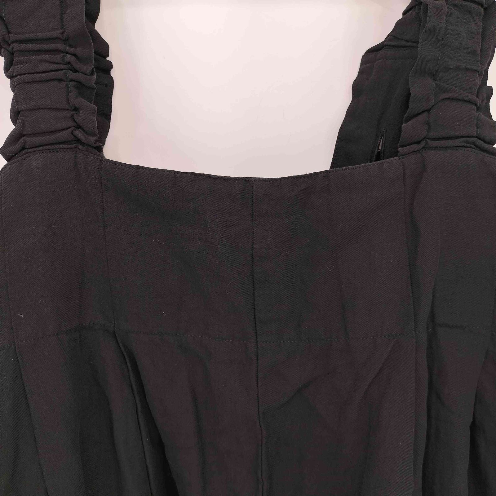 ネストローブ　コットンリネンフリルストラップパンツ　nest robe ネストローブ nest Robe コットンリネン フリルストラップ パンツ