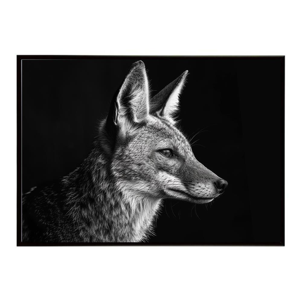 モノクログラフィック インテリア小物 【B1サイズ（約73x103cm）】【lh-poster-6648】Jackal