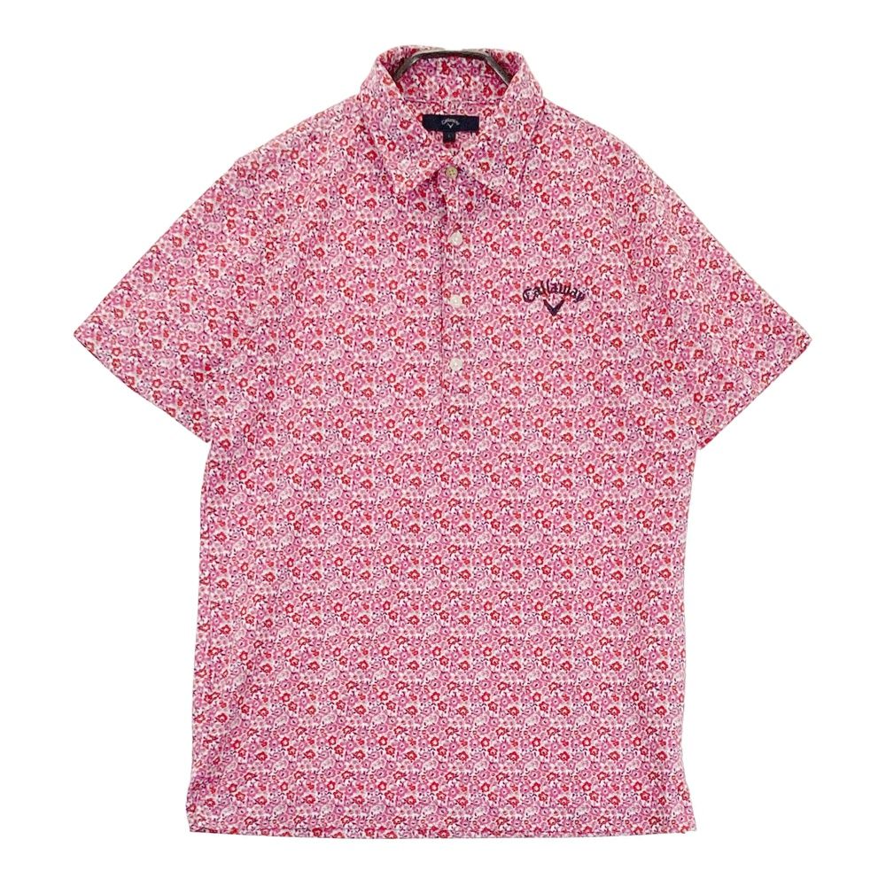 Callaway ゴルフ　メンズ　ピンクポロシャツ Lサイズ新品未使用汚れ有り Callaway ゴルフ メンズ ピンクポロシャツ Lサイズ新品未使用汚れ有り