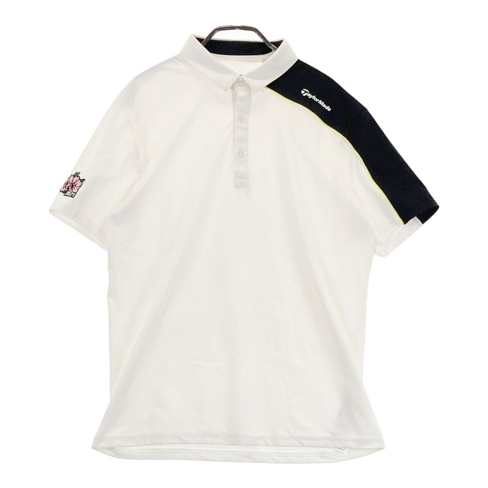 TaylorMade ホワイト TaylorMade ポロシャツ L ホワイト ポロシャツ M