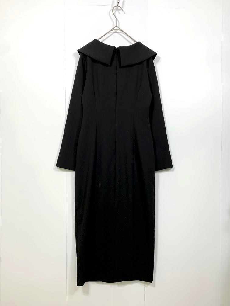 JENNE ジェンヌ sks 23 ss-op 35 a 定価23980円 オードリーストレート ワンピース sizeS 黒 レディース