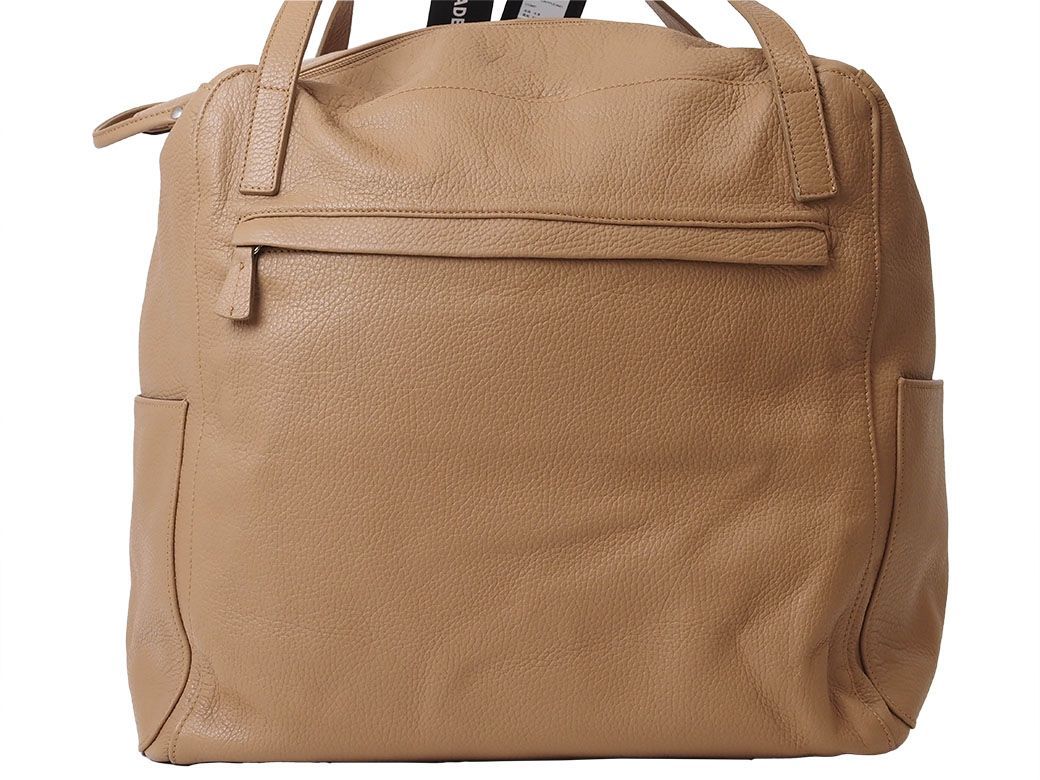 AL SOLITO アルソリト トラベルバッグ ボストンバッグ カプチーノ 16952 レディース 牛革 ポリエステル スクエアボストン 大きい 1泊 2泊