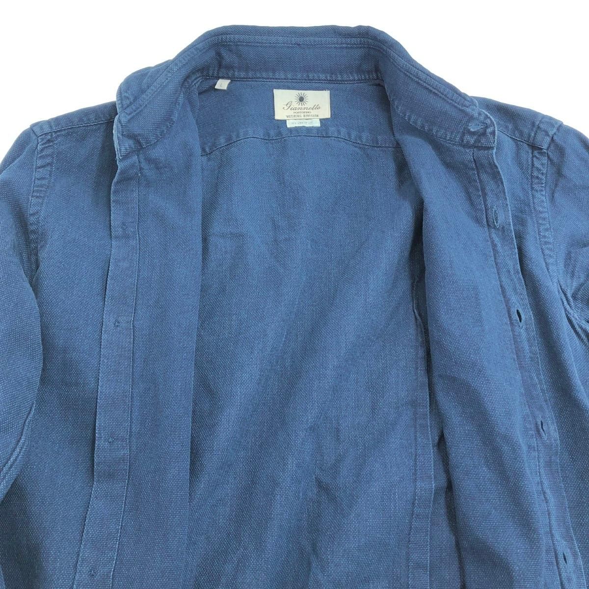 giannetta ジャンネット カッタウェイシャツ サイズ:L 鹿の子