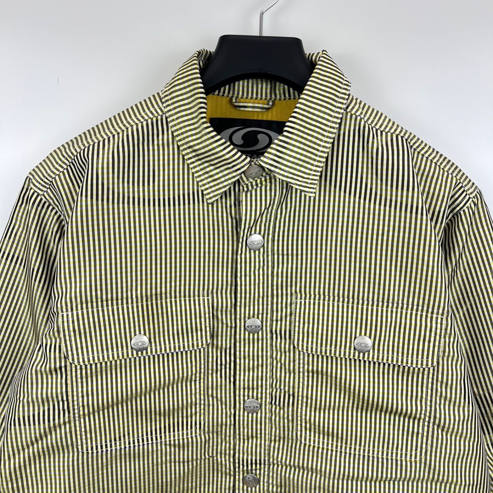 SALOMON 00s archive Warmtech stripes pattern BOX jacket S サロモン