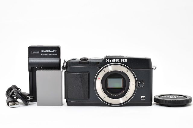 美品＞ OLYMPUS ミラーレス一眼 PEN E-P5 ボディ ブラック - メルカリ