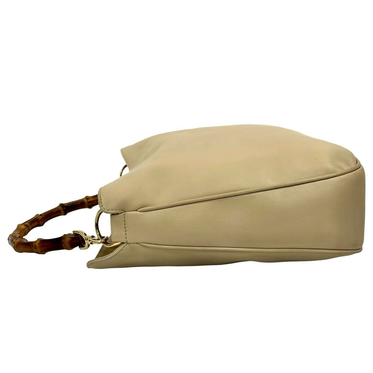 極 美品 希少品 GUCCI グッチ オールドグッチ バンブー 2way レザー 本 