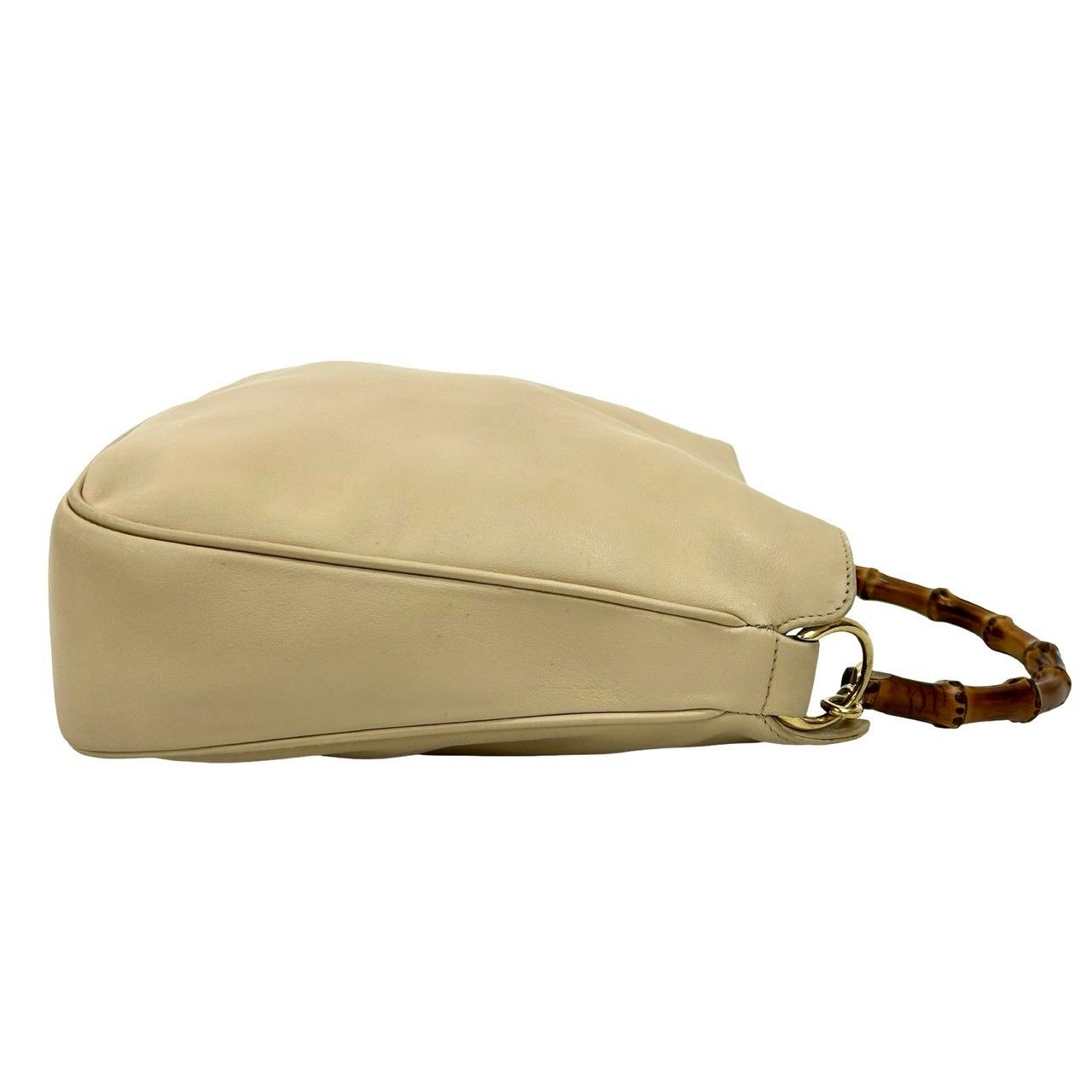 極 美品 希少品 GUCCI グッチ オールドグッチ バンブー 2way レザー 本