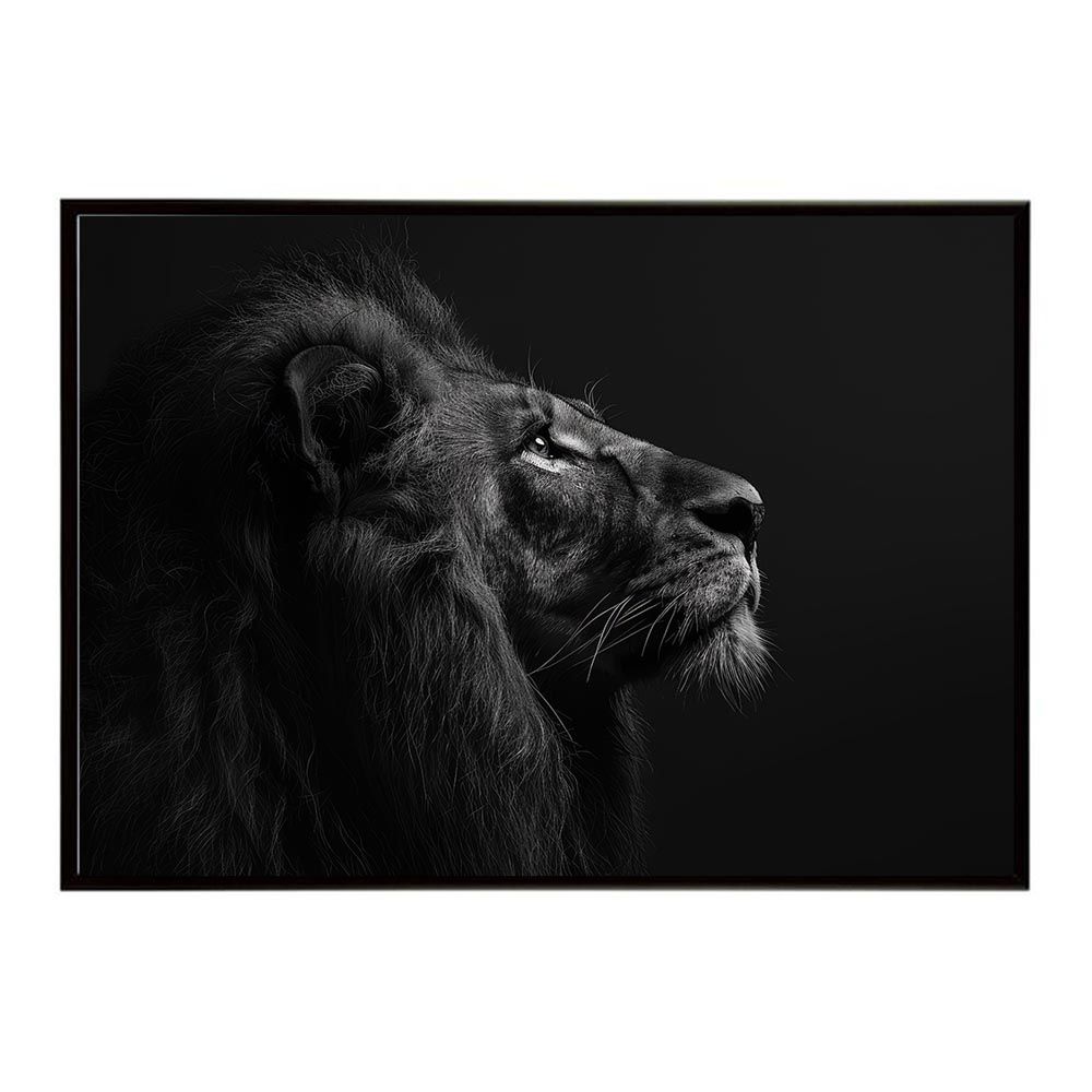 静かな強さ ライオン 動物 インテリア F4 33.3x24.2cm 正規販売店