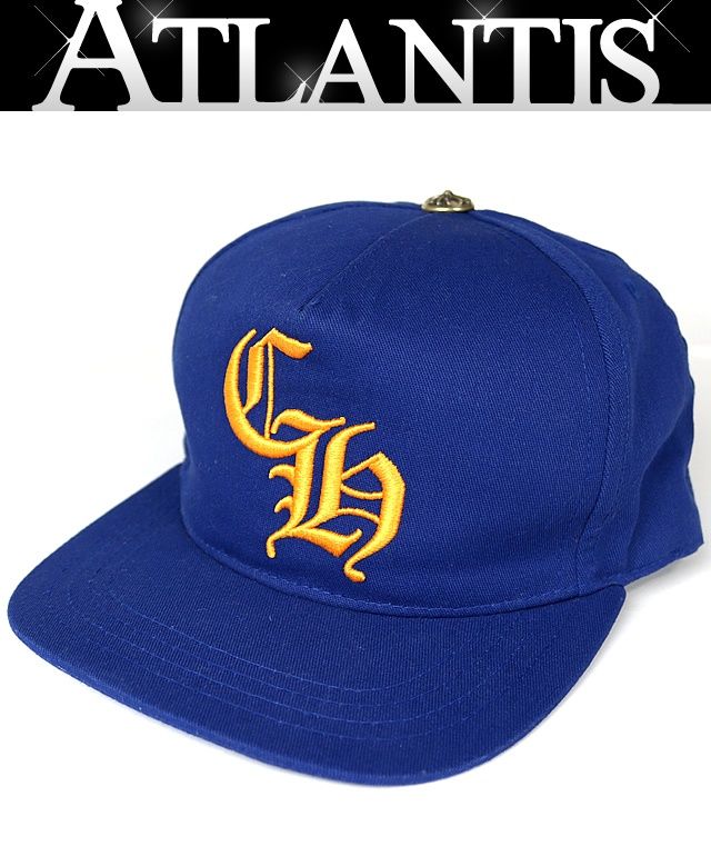 CHROME HEARTS クロムハーツ CH ロゴ刺繍 トラッカーキャップ メンズ シルバー SV 925 青|イエロー 101421