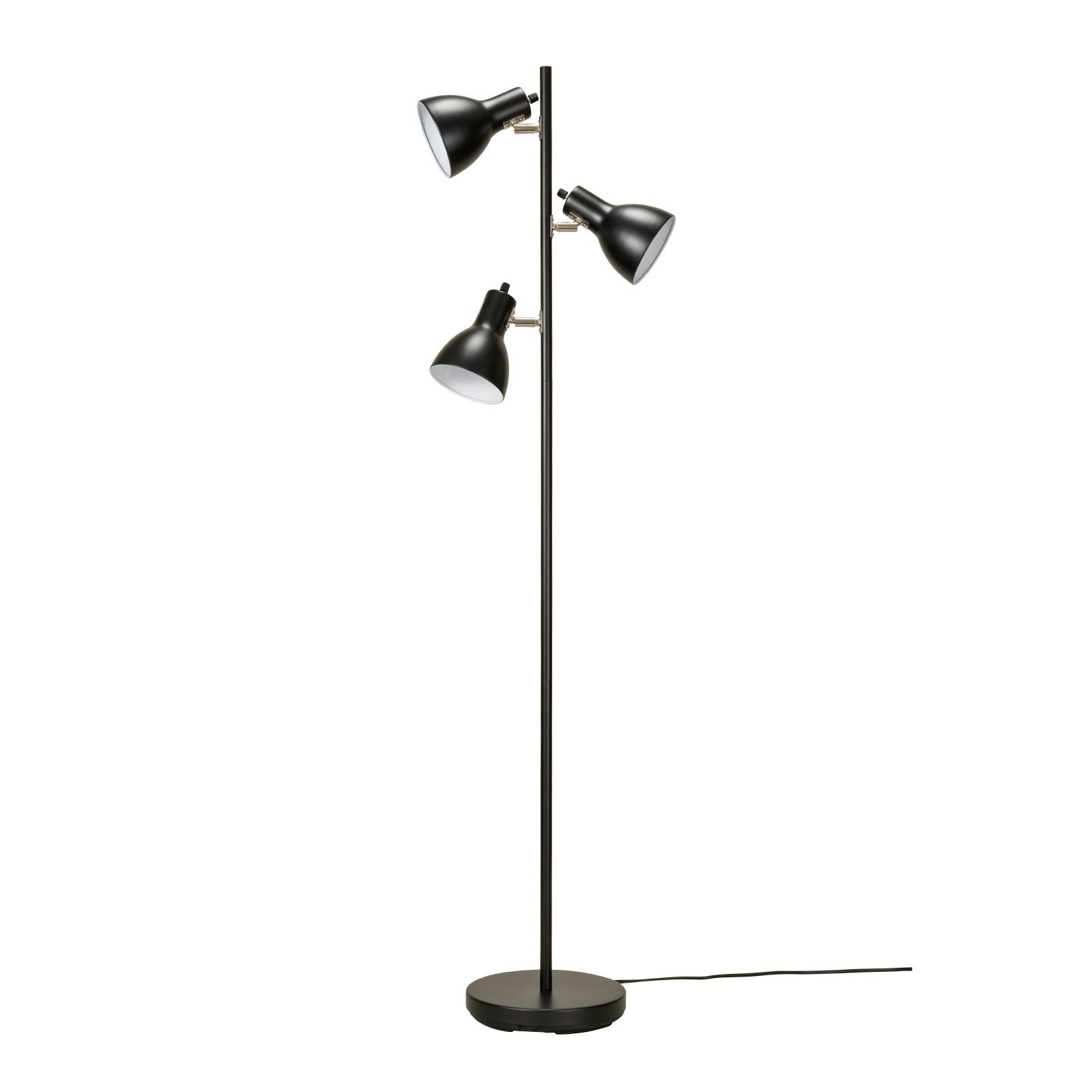 【新品】オーム電機 フロアスタンド 黒 3灯 床置き フロアライト 間接照明 スタンドライトフロアランプ フロアスタンドライト ブラック アッパー スタンド ライト TF-YN30BW-K 06-1497