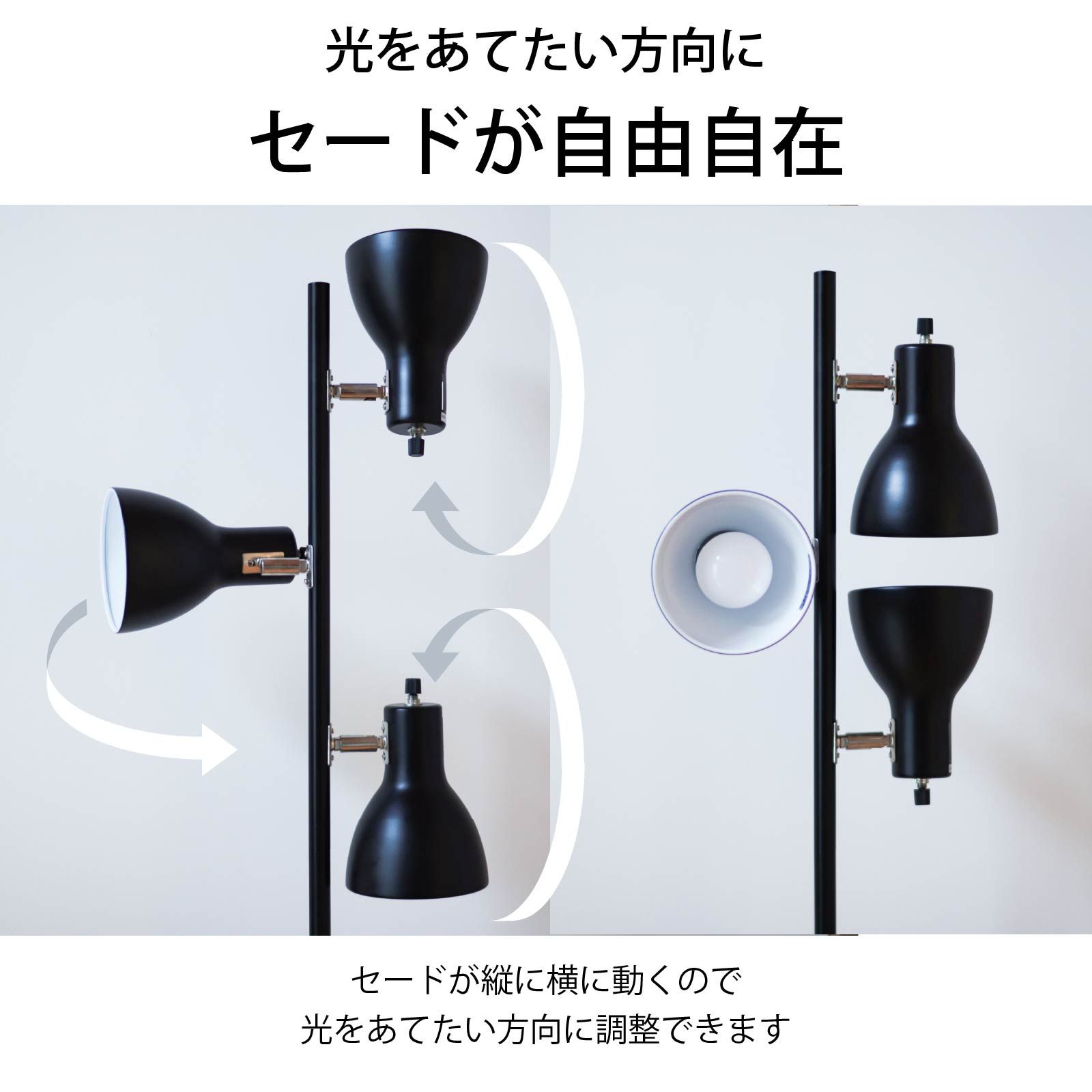 【新品】オーム電機 フロアスタンド 黒 3灯 床置き フロアライト 間接照明 スタンドライトフロアランプ フロアスタンドライト ブラック アッパー スタンド ライト TF-YN30BW-K 06-1497