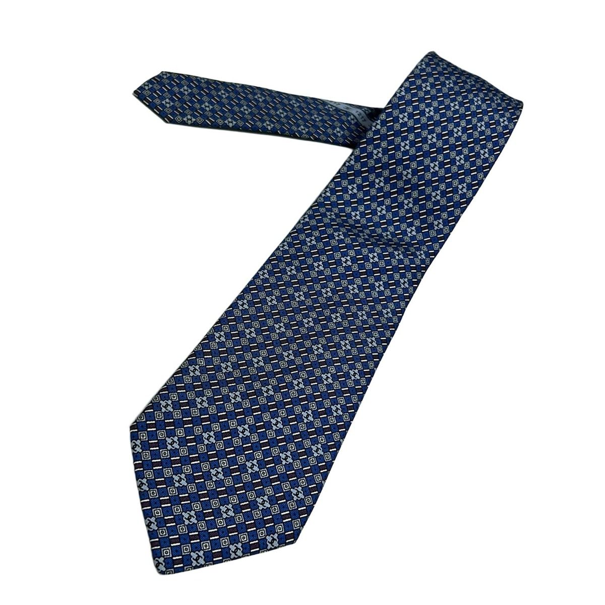 CHANEL シャネル ネクタイ メンズ - ブルー×ボルドー×マルチ ココマーク