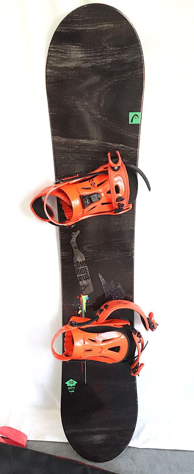 ト長】HEAD スノーボード 板 約150cm バインディング kissmark UNLIMIT