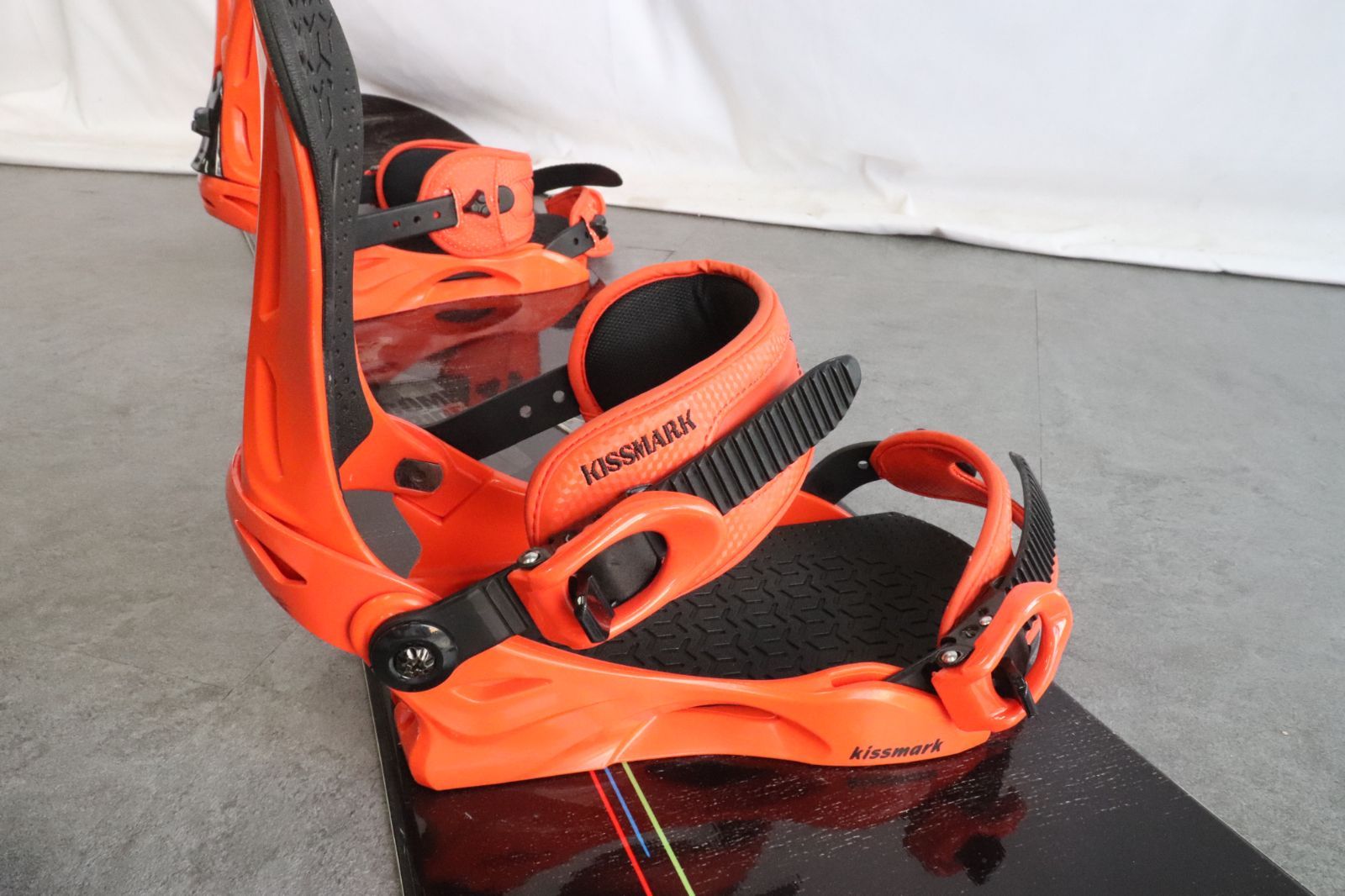 MLサイズ オレンジ スノーボード ビンディング キスマーク ト長】HEAD スノーボード 板 約150cm バインディング kissmark UNLIMIT