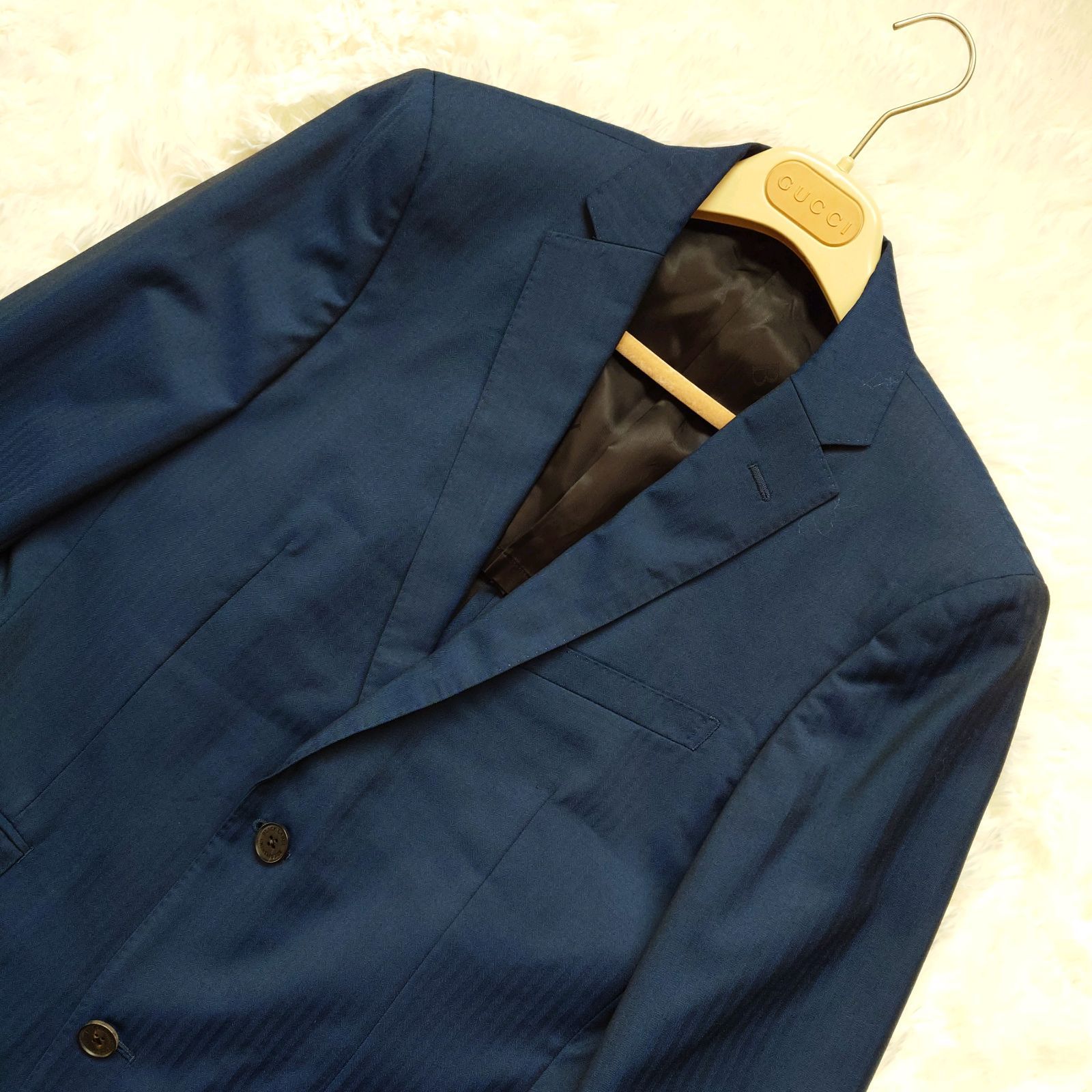 美品　ブラックレーベルクレストブリッジ　スーツセットアップ　L　紺色 中古・古着通販】BLACK LABEL CRESTBRIDGE (ブラックレーベル クレスト