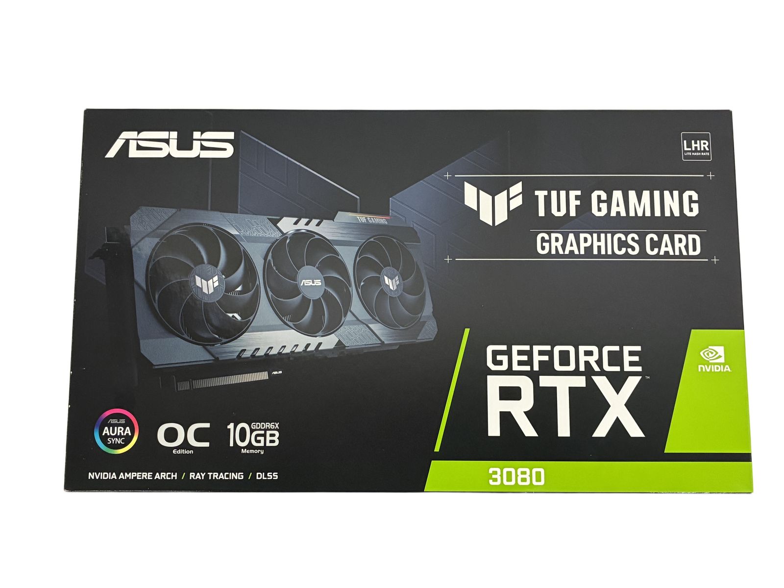ASUS TUF-RTX 3080-O 10 G-V 2-GAMING グラフィックボード ビデオカード パソコン パーツ GB HDMI Displayport LHR