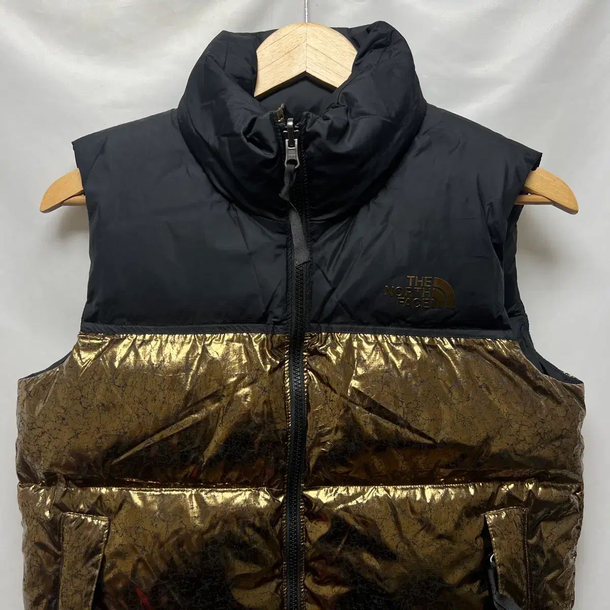 ウィメンズS THE NORTH FACE ザ ノース フェイス Nuptse ヌプシ GOLD ブラック ダウン ベスト
