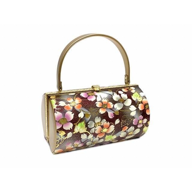 草履バッグセット 草履3 Lサイズ 振袖用バッグと三枚芯の草履 適応 26.0 cm-27.5 cm位 セット エンジ系ｘゴールド 牡丹