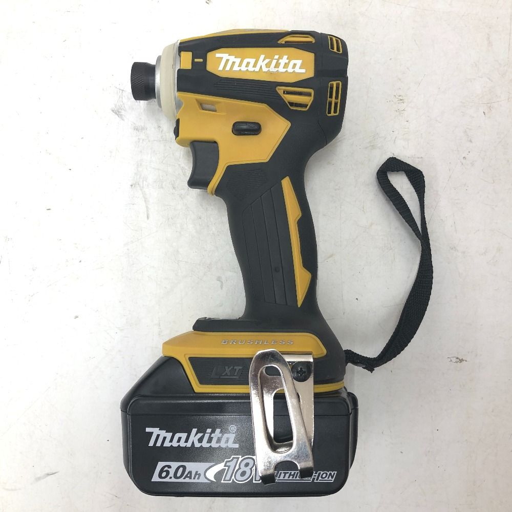 makita マキタ 18 V 6.0 Ah 充電式インパクトドライバ フレッシュイエロー ケース 充電器 バッテリ セット