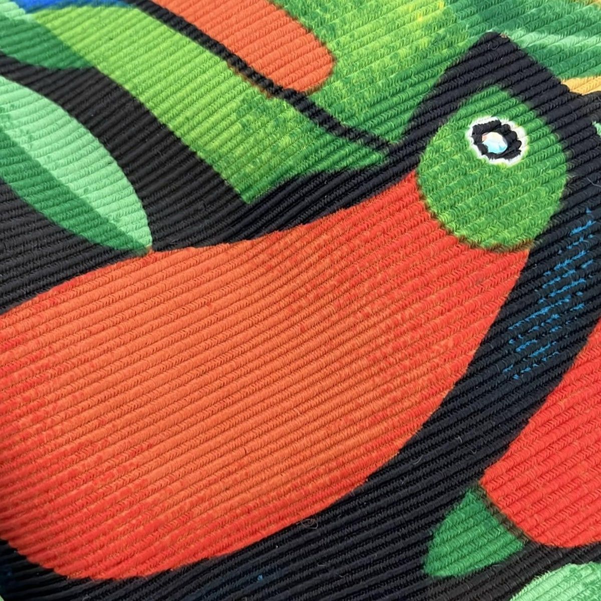  伊太利屋 イタリヤ ベスト サイズ9 M レディース - グリーン×ダークブラウン×マルチ アニマル柄 ラインストーン ベスト ジレ ベスト ジレ ビスチェ