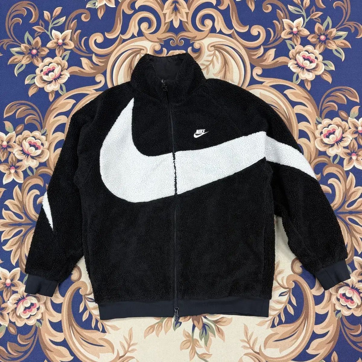 XL)ナイキ NIKE ビックスウォッシュ リバーシブル フリース ジャケット 