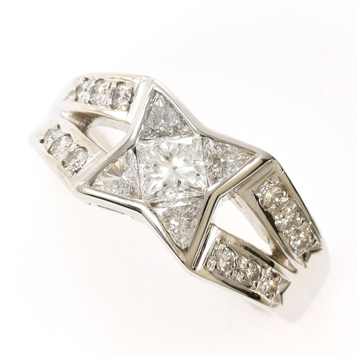 PT900/プラチナ リング・指輪 11.5号 ダイヤモンド 0.80ct SI2 鑑定書