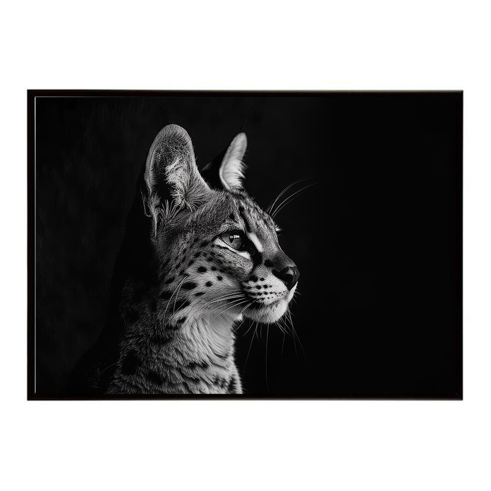 【B2サイズ（約51x73cm）】【lh-poster-6931】Serval サーバル サーバルキャット サバンナ アフリカ 草原 自然 ネイチャー 動物 アニマル 野生動物 写真 猫ポスター インテリア フォト