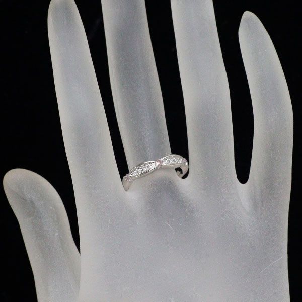 希少 Pt900 天然ピンクダイヤモンド リング 0.16ct D0.07ct - メルカリ