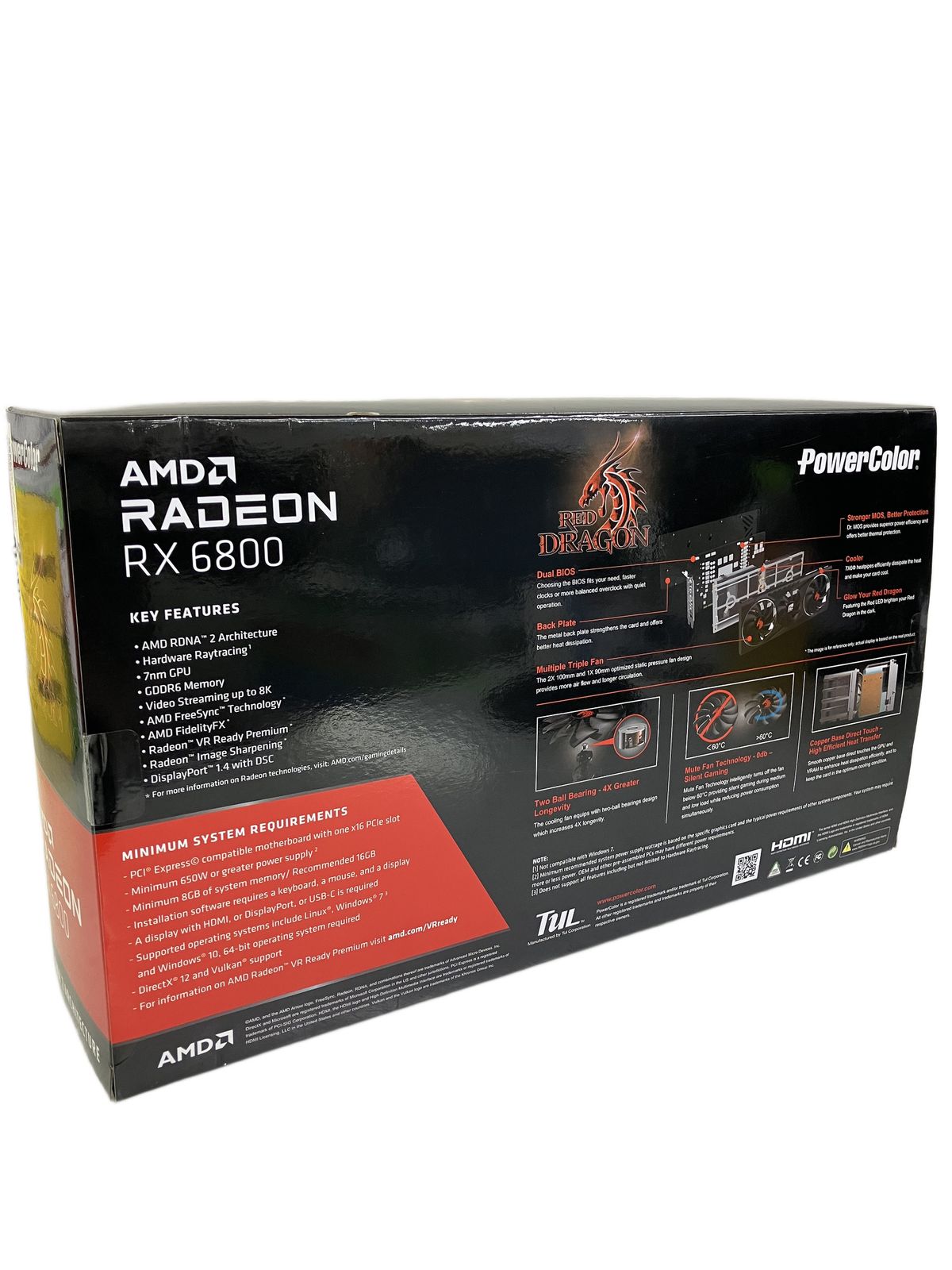 PowerColor RED DRAGON AMD Radeon RX 6800 16 GBD 6-3 DHR|OC グラフィックボード ビデオカード パソコン パーツ HDMI Displayport