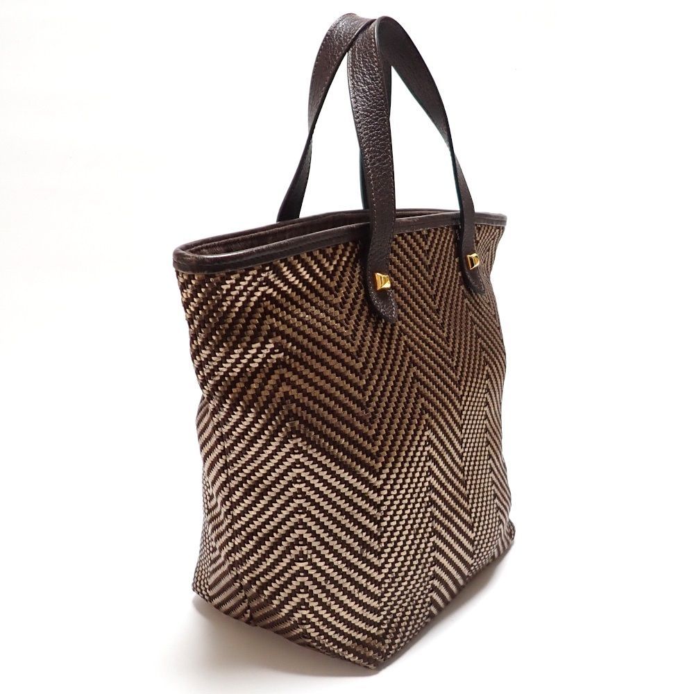 HERMES】 エルメス カバ チェンナイPM トートバッグ レザー 編み込み