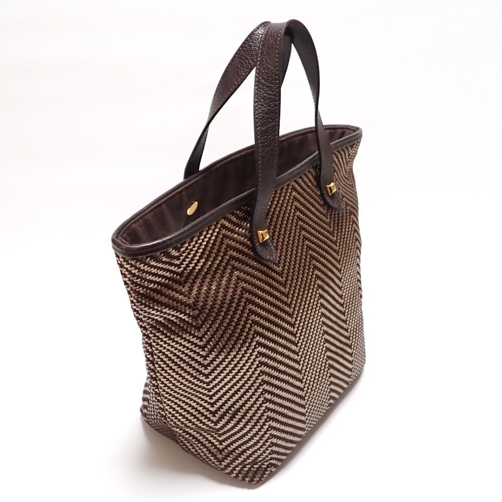 HERMES】 エルメス カバ チェンナイPM トートバッグ レザー 編み込み