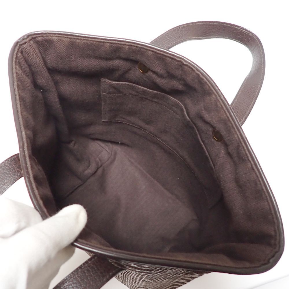 HERMES】 エルメス カバ チェンナイPM トートバッグ レザー 編み込み