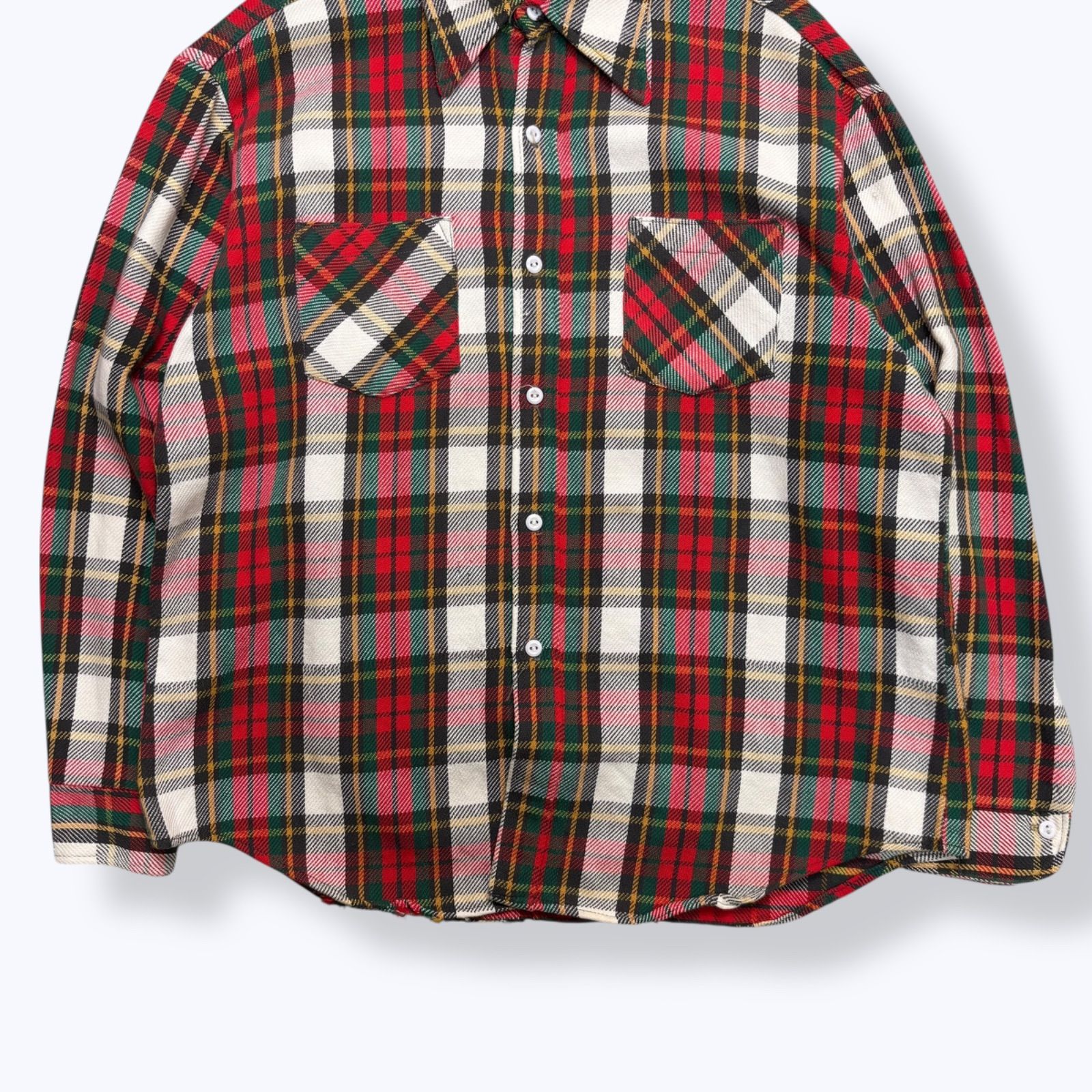 70s ヘビーネルシャツ　USA製 ビンテージ　L 70s BIG MAC Heavy Flannel Shirts Made in USA 70年代 80年代 ビッグ