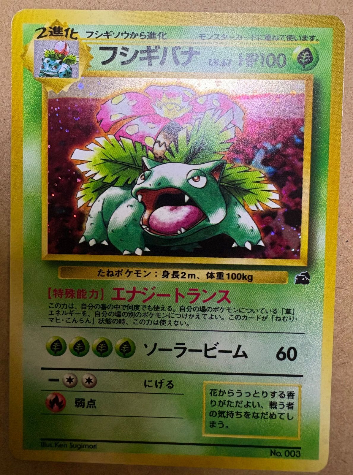 フシギバナ　旧裏　イントロパック　フシギダネマーク イントロパックのフシギバナ(フシギダネマーク) ポケモンカード旧裏