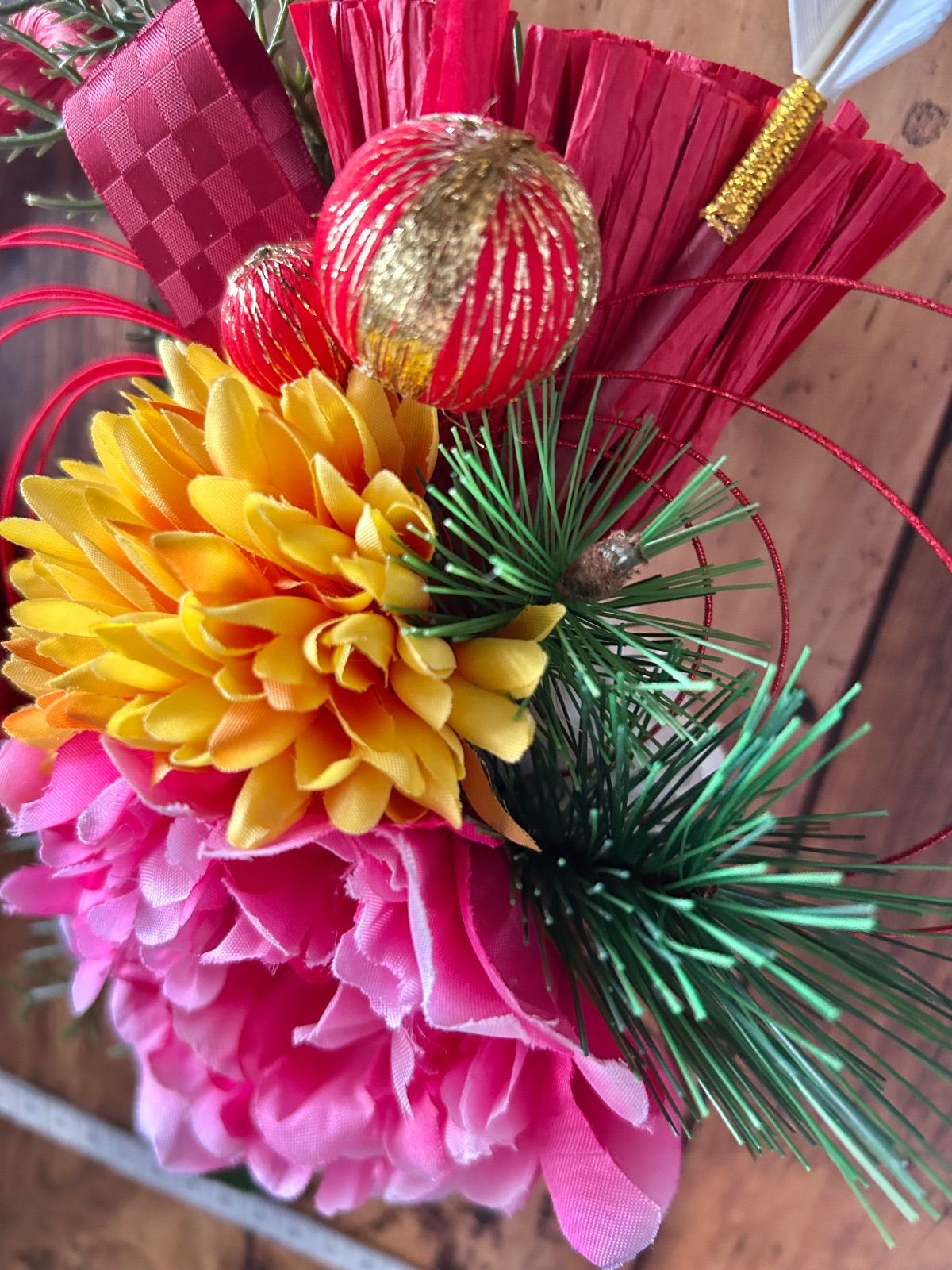 7-257 しめ縄リース しめ縄飾り お正月リース お正月飾り 門扉