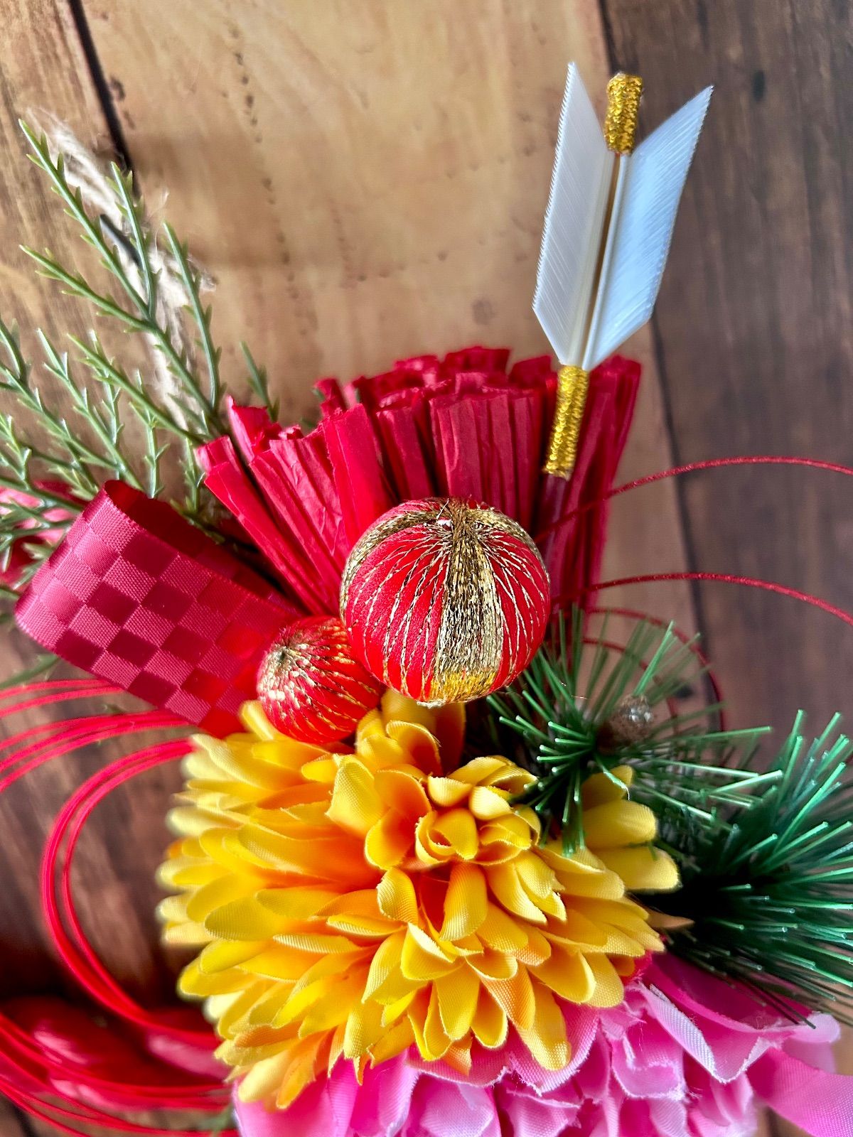 7-257 しめ縄リース しめ縄飾り お正月リース お正月飾り 門扉