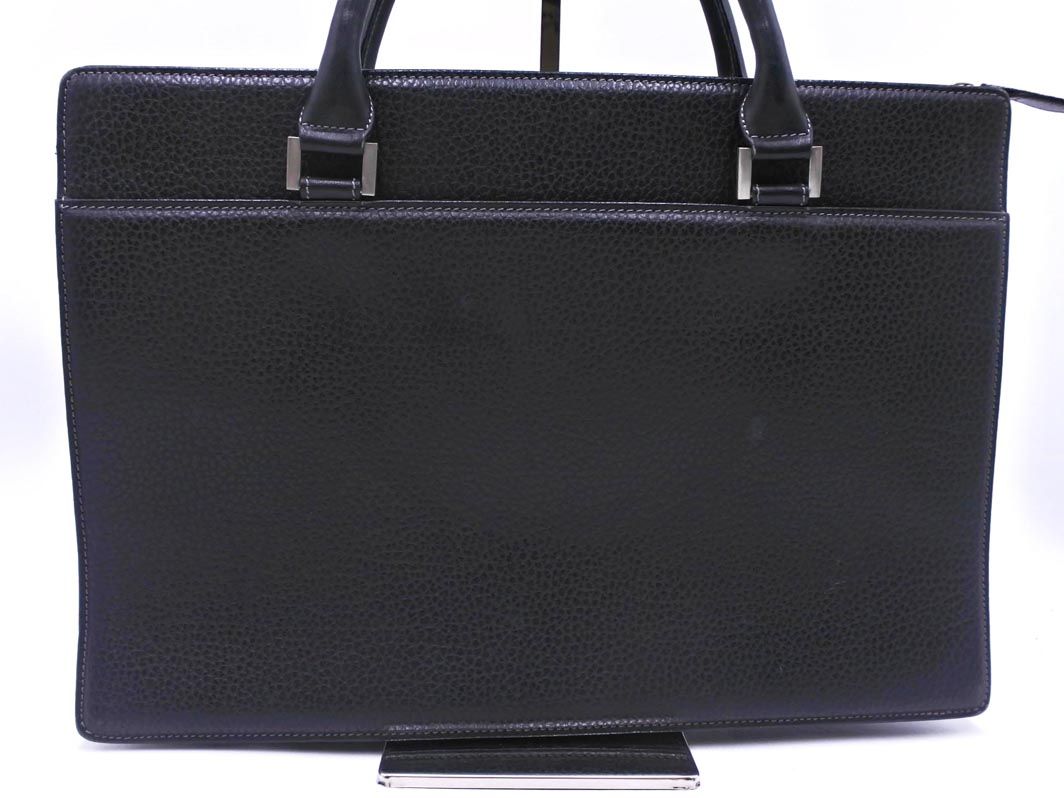 BURBERRY バーバリー レザー ブリーフケース ビジネス バッグ 黒